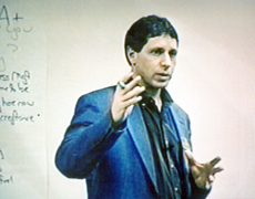 Dr. Komor teaching a seminar